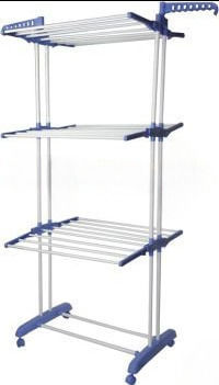 Uscătoare Rufe Pliere Pardoseală Din Aluminiu Cu Roți 70x50cm
