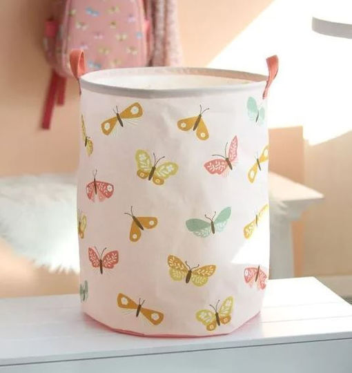 A Little Lovely Company Children's Storage Basket made of Fabric Pink 40x40x50cm 1pcs