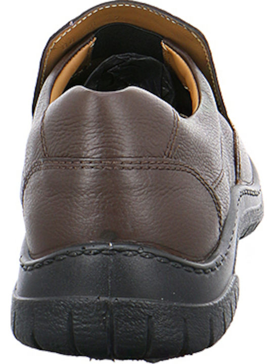 Leder Herren Freizeitschuhe Anatomisch Braun
