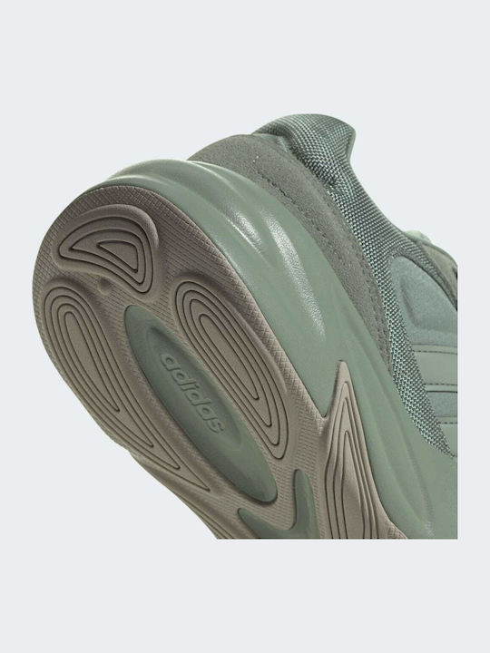 Ozelle Chunky Sneakers Silver Green / Carbon