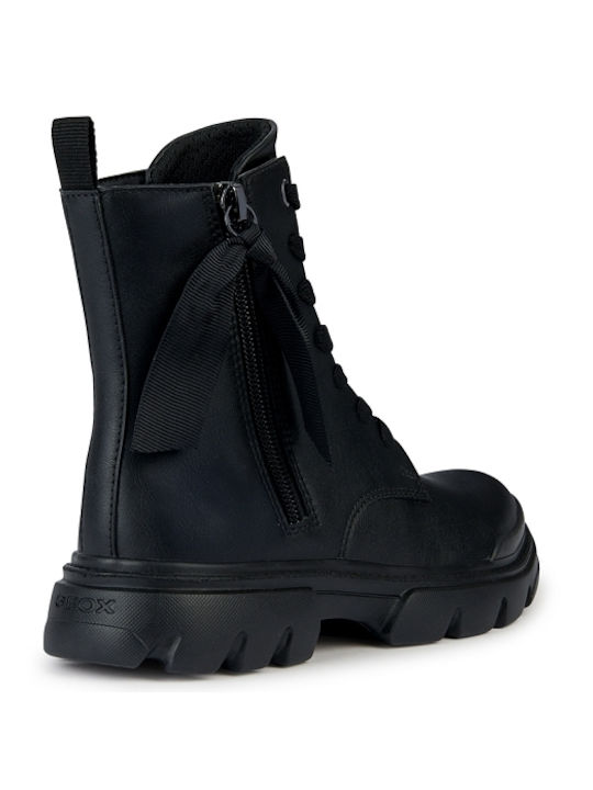 Junette Kinderstiefel mit Reißverschluss Schwarz