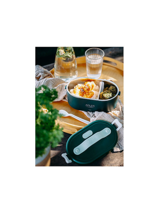 Adler Inox Electric Lunch Box Green 800ml