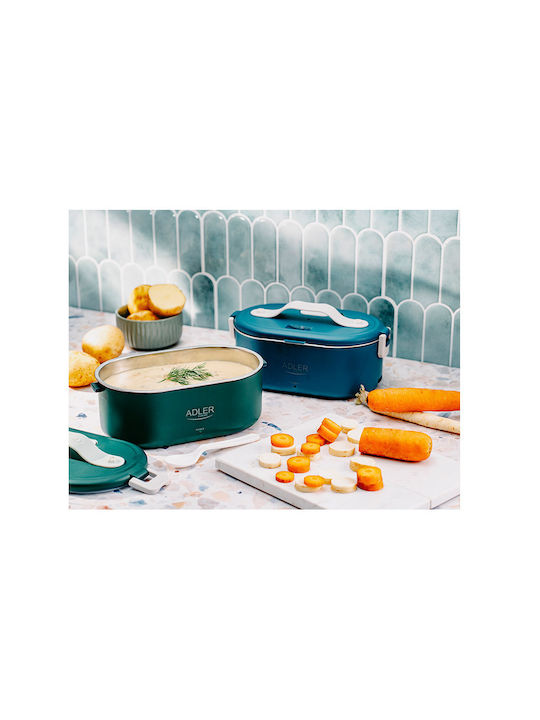 Adler Inox Electric Lunch Box Green 800ml