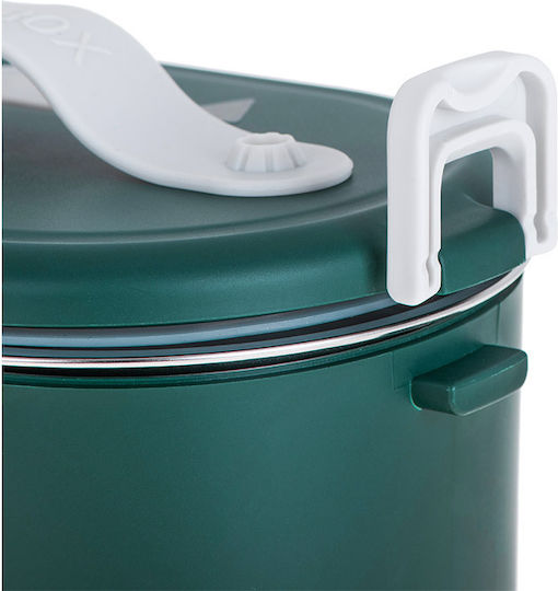 Adler Cutie de Prânz Electrică din Inox Verde cu Compartimente 800ml