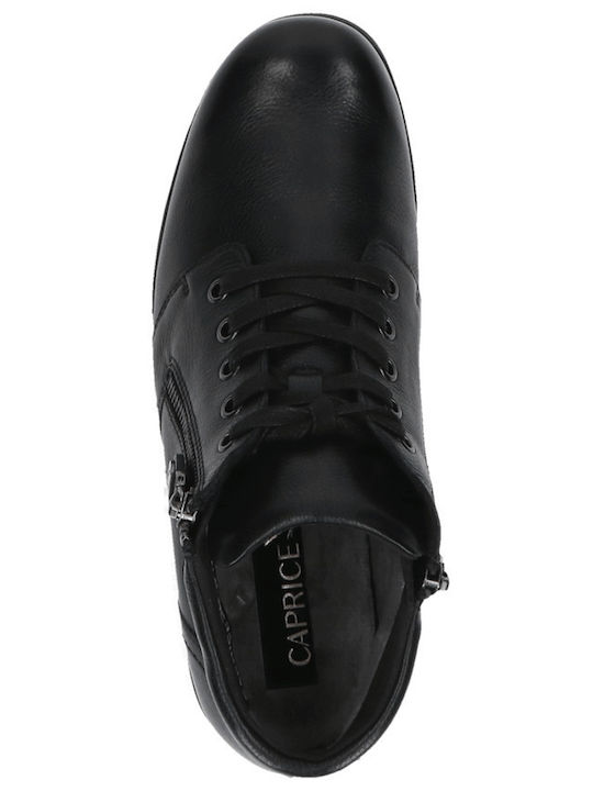Leather Women's Ankle Boots Black