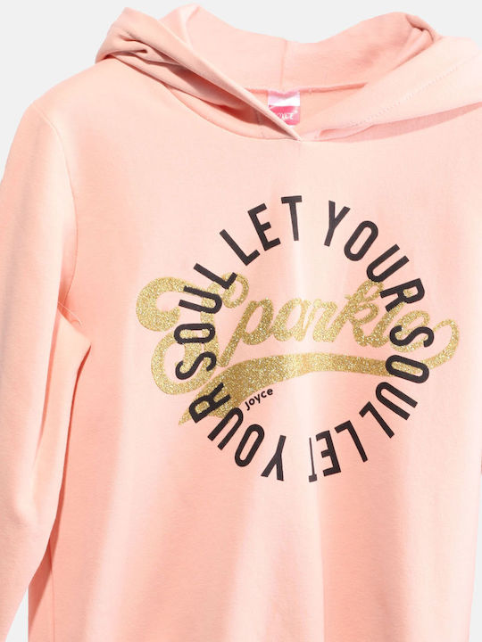 Joyce Kinder-Sweatshirt mit Kapuze Rosa Joyce Kinder-Sweatshirt mit Kapuze Rosa