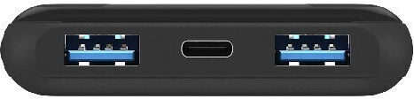 Energizer UE10052PQ Power Bank 10000mAh 18W with 2 USB-A Output Ports and USB-C Output Port Quick Charge Black