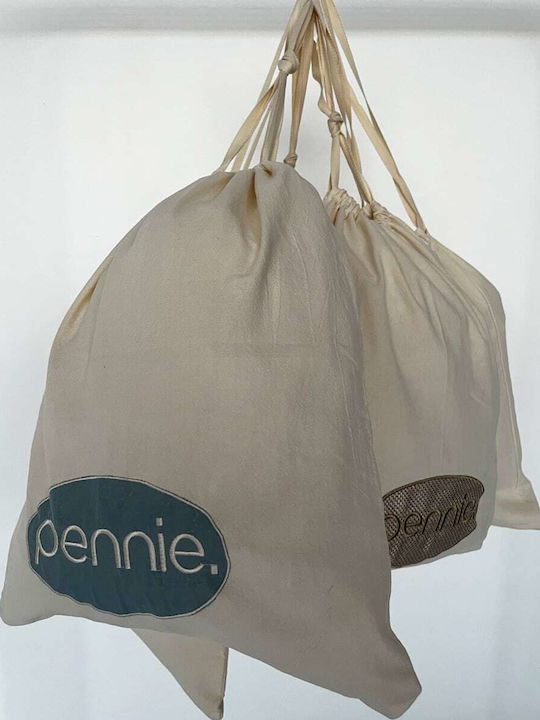 Pennie Fabric Laundry Basket Beige