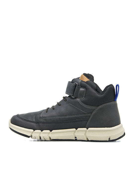 J Flexyper Kids Sneakers High with Scratch Black