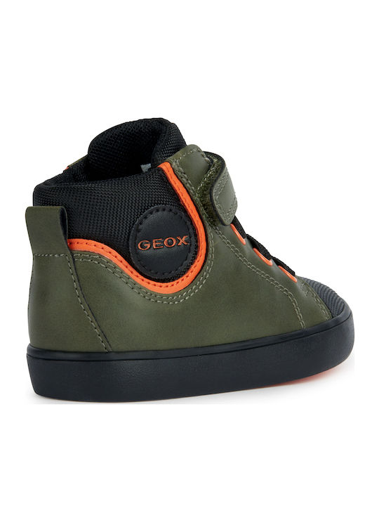 B Gisli Kids Sneakers with Scratch Khaki