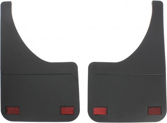 AMiO Front and Rear Car Mudguards Universal Black 32x22cm 2 pieces 2pcs