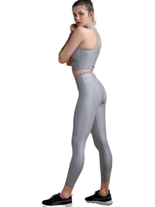 Baya Frauen Gekürzt Leggings Hochgeschnitten Gray