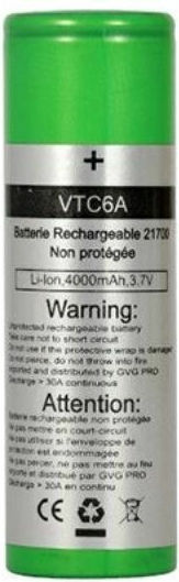 Sony VTC6A Επαναφορτιζόμενη Μπαταρία 21700 Li-ion 4000mAh 3.7V 1τμχ