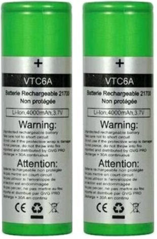 Murata VTC6A Επαναφορτιζόμενη Μπαταρία 21700 Li-ion 4000mAh 1τμχ