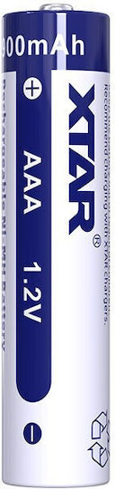 XTAR Επαναφορτιζόμενες Μπαταρίες AAA Ni-MH 900mAh 1.2V 4τμχ