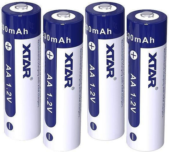 XTAR Rechargeable Battery AA Ni-MH 2200mAh 1.2V 4pcs
