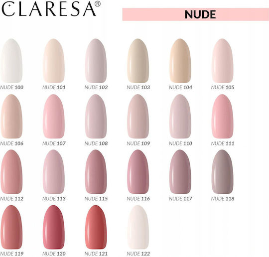 Claresa 120 Полутраен Лак За Нокти Nude 120 5мл