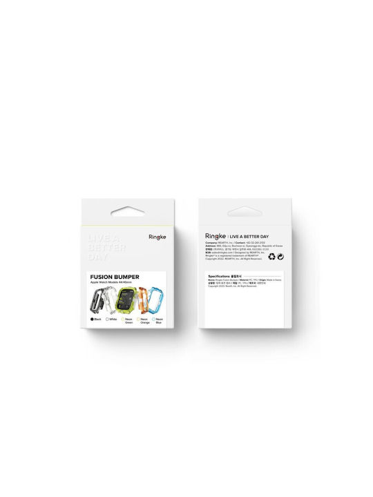 Ringke Fusion Bumper σε Μαύρο χρώμα για το Apple Watch 45mm