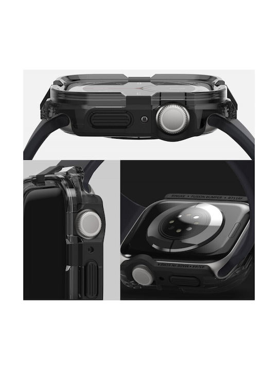 Ringke Fusion Bumper σε Μαύρο χρώμα για το Apple Watch 45mm