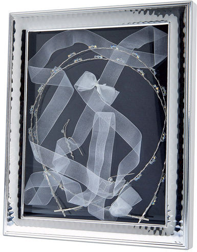 Prince Silvero Hochzeitskronen-Etui Fotografierahmen Rechteck Silver/White 24x18εκ. Prince Silvero Hochzeitskronen-Etui Fotografierahmen Rechteck Silver/White 24x18εκ.