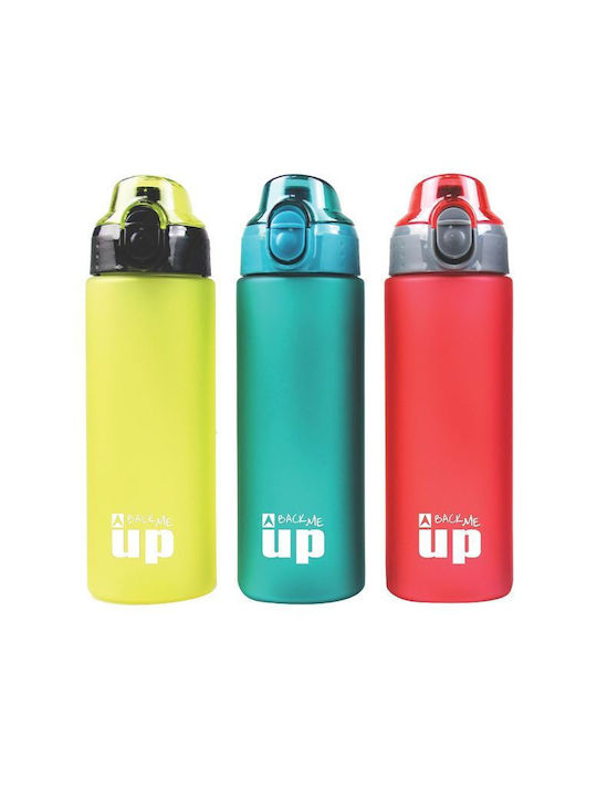 Back Me Up Παγούρι Πλαστικό 600ml Κόκκινο