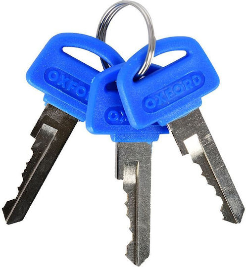 Oxford Cable Lock Κλειδαριά Ποδηλάτου Κουλούρα με Κλειδί Διάφανη