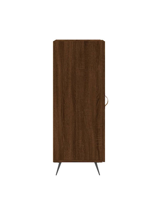 Wohnzimmer Vitrine aus Spanplatte mit Verglasung Braune 34.5x34x90cm