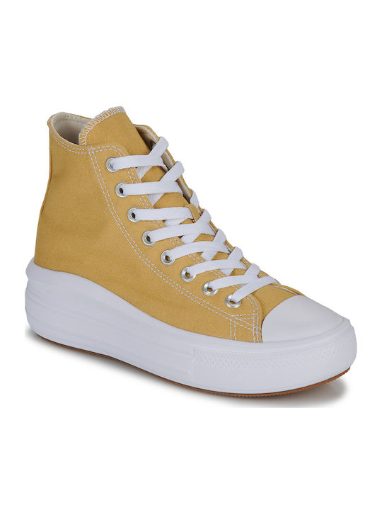 Converse Chuck Taylor All Star Move Flatforms Sneakers Yellow