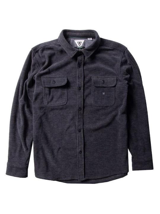 Vissla Men's Shirt Long Sleeve Flannel Gray