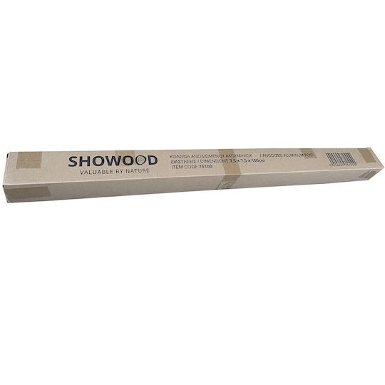 Showood Träger für Gartenzaun aus Aluminium 7.5x7.5x180cm 1Stück