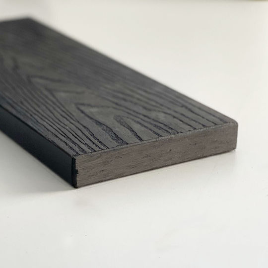 Showood Panou de perete 3D de Grădină Gri închis din Magazin online WPC 360x2x12buc 1buc Gray