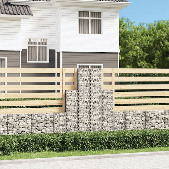 vidaXL Garden Fencing Material 6pcs Silver