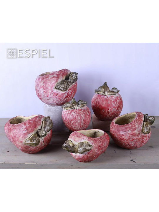 Espiel Strawberry Planter Ceramic Red 24x18x15cm. Strawberry