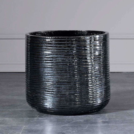 Supergreens Übertopf Keramik Silber 37x37x34εκ.