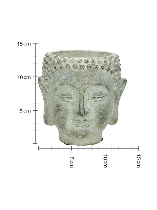 Zaros Planter Concrete Gray 12.5x12.5x13.5cm.