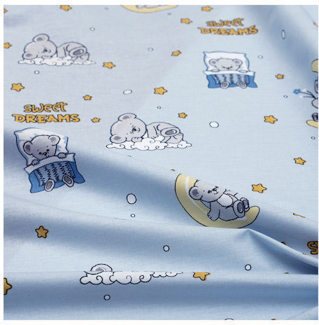 Dimcol Sweet Dreams 551 Πάνα Αγκαλιάς Χασέ Γαλάζιο 80x80εκ.