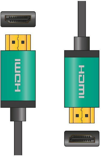 AvLink HDMI 2.0 Премиум Високоскоростен 4K 60Hz HDR Кабел HDMI Мъжки - HDMI Мъжки 3м Зелен