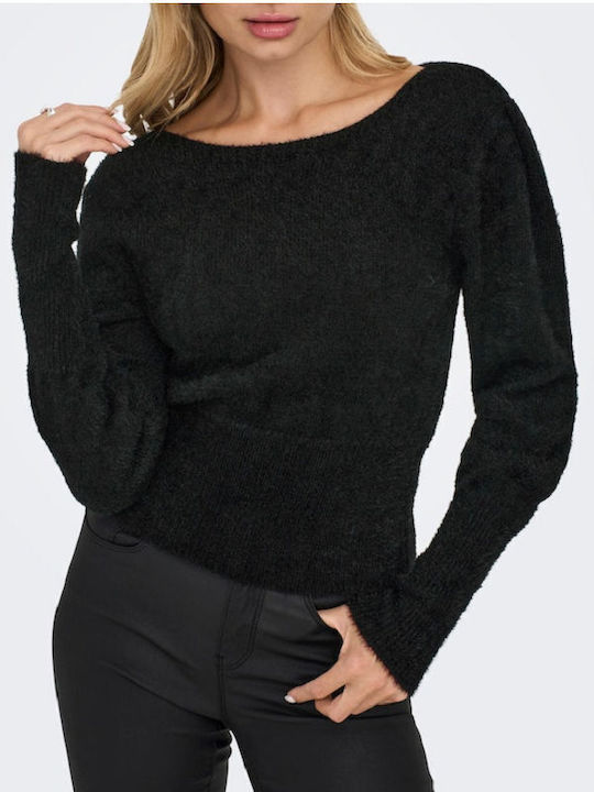 Only Women's Long Sleeve Pullover Black