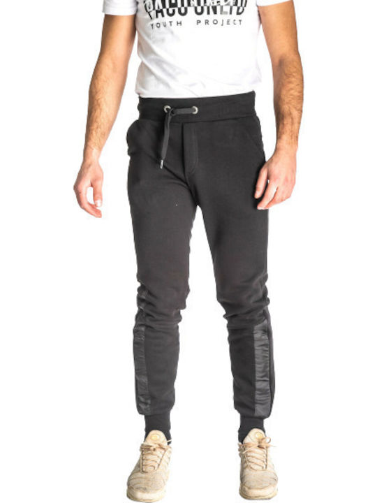 Paco & Co Men's Sweatpants with Rubber Black