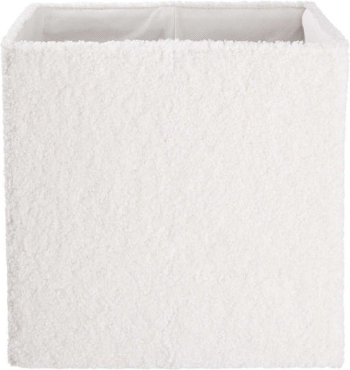 Butlers Stoff Aufbewahrungsbox mit Deckel Weiß 30x30cm 1Stück