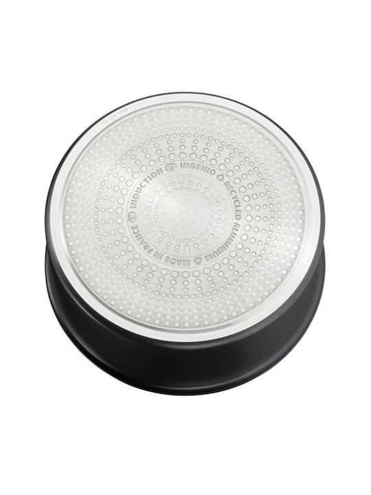 Tefal Ingenio Eco Resist Aluminum Pots Set Black With Non-Stick Interior Coating 3 Pieces