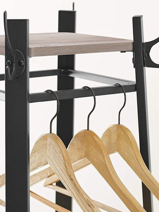 Vasagle Floor Garment Rack made of Metal Gray 43x43x180cm