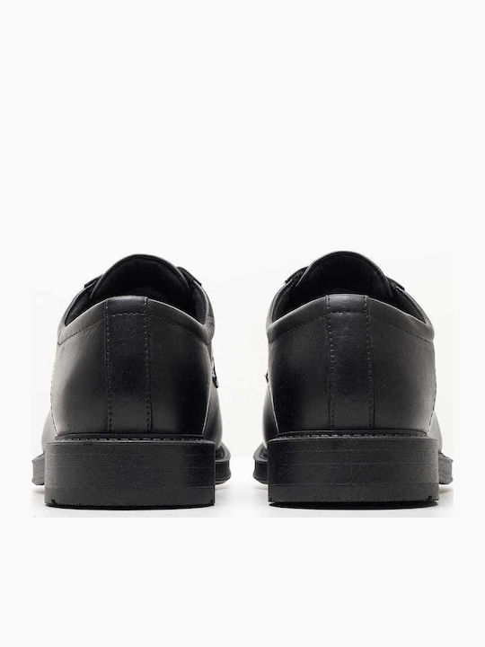 Leder Herren Freizeitschuhe Schwarz