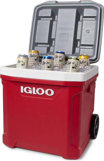 Igloo Latitude 60 Roller Φορητό Ψυγείο 56lt Κόκκινο