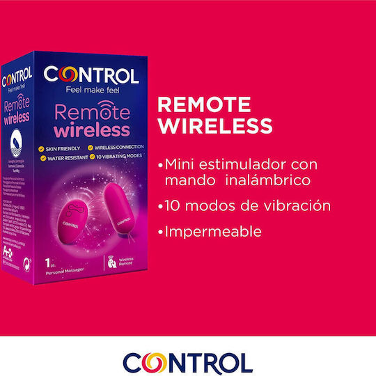 Control Feel Make Feel Mini Δονητής Egg με Απομακρυσμένο Έλεγχο Ροζ
