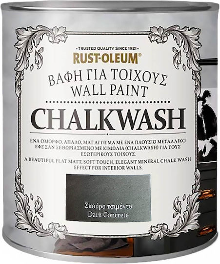Rust-Oleum Chalkwash Kreidefarbe Dunkel Grau 1000ml