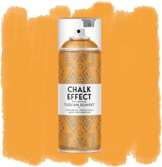 Cosmos Lac Chalk Effect Spray Κιμωλίας Tuscan Sunset N17 Sunset Πορτοκαλί 400ml N17