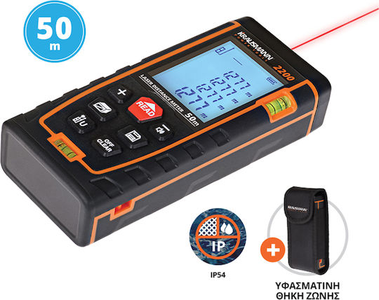 Krausmann Laser Distance Meter 2200 with Range up to 50m