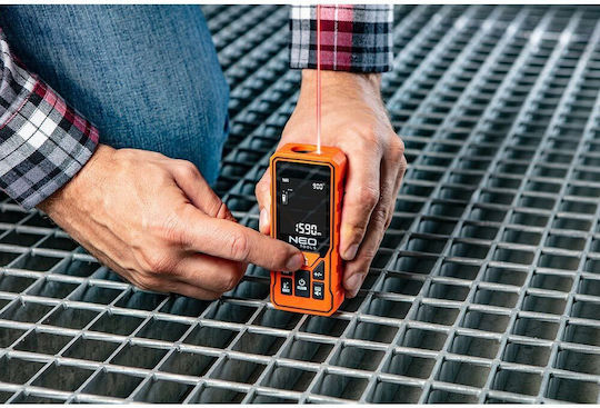 Neo Tools Μέτρο Laser 75-201 με Εύρος Μέτρησης 0.2m-60m