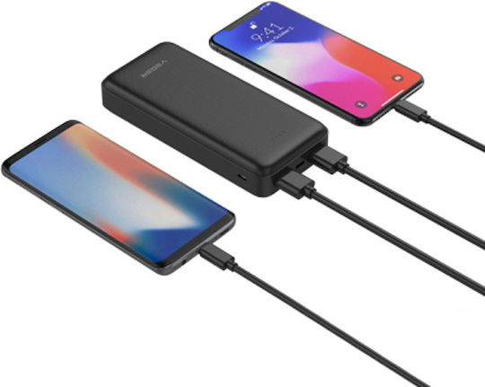 Veger VP2015 Power Bank 20000mAh with 2 USB-A Ports Black